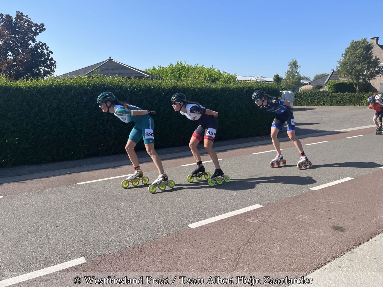 KNSB Marathon Inline Cup Jet Fransen en Sofia Schilder