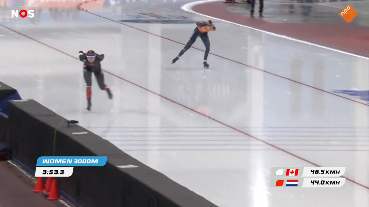 Bente Kerkhoff debuteert sterk in de wereldbeker met een zevende plaats. Joy Beune imponeert met winst op de 3000 meter