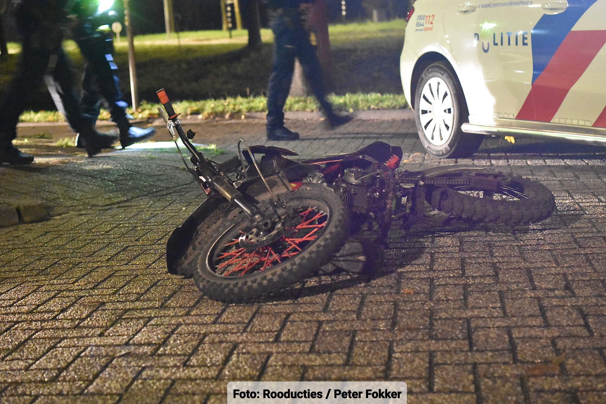 Achtervolging eindigt met valpartij in Hoorn