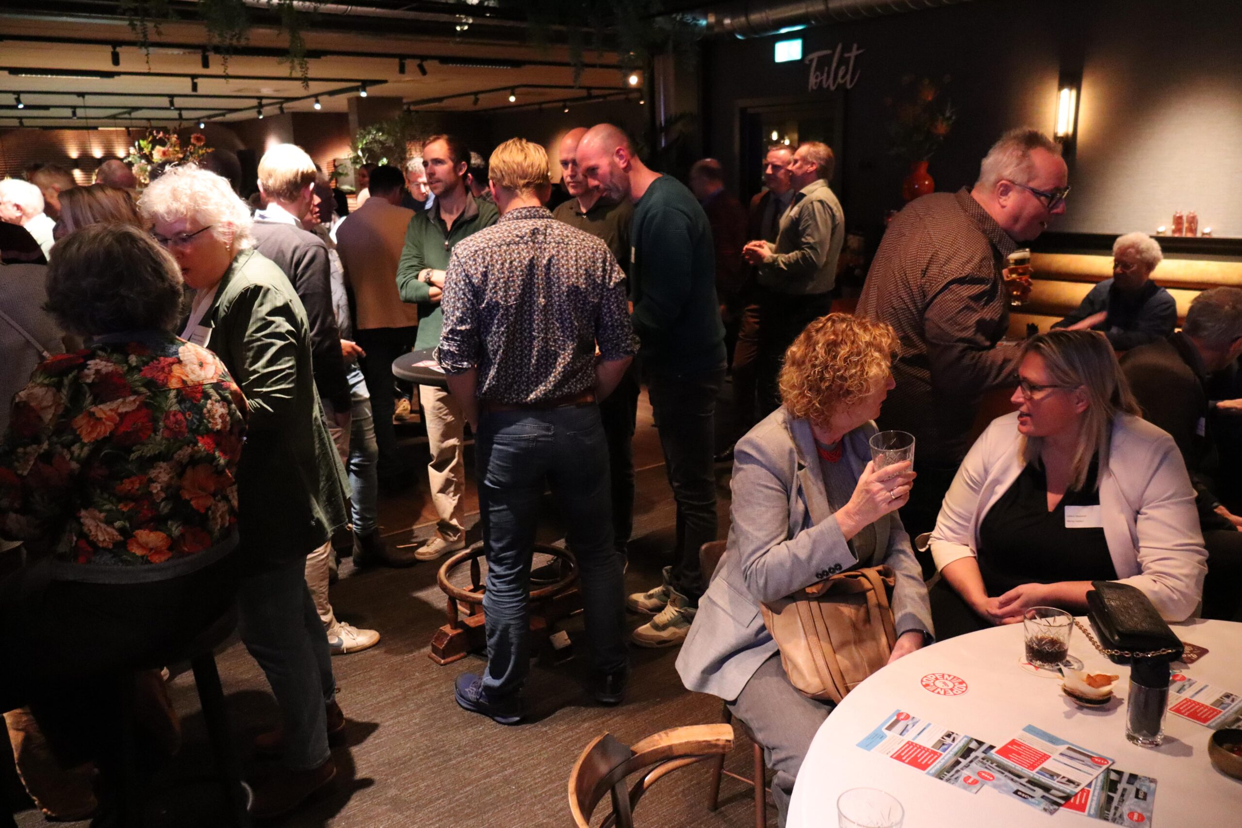 Ondernemers tijdens de Dag van de Ondernemer in Opmeer