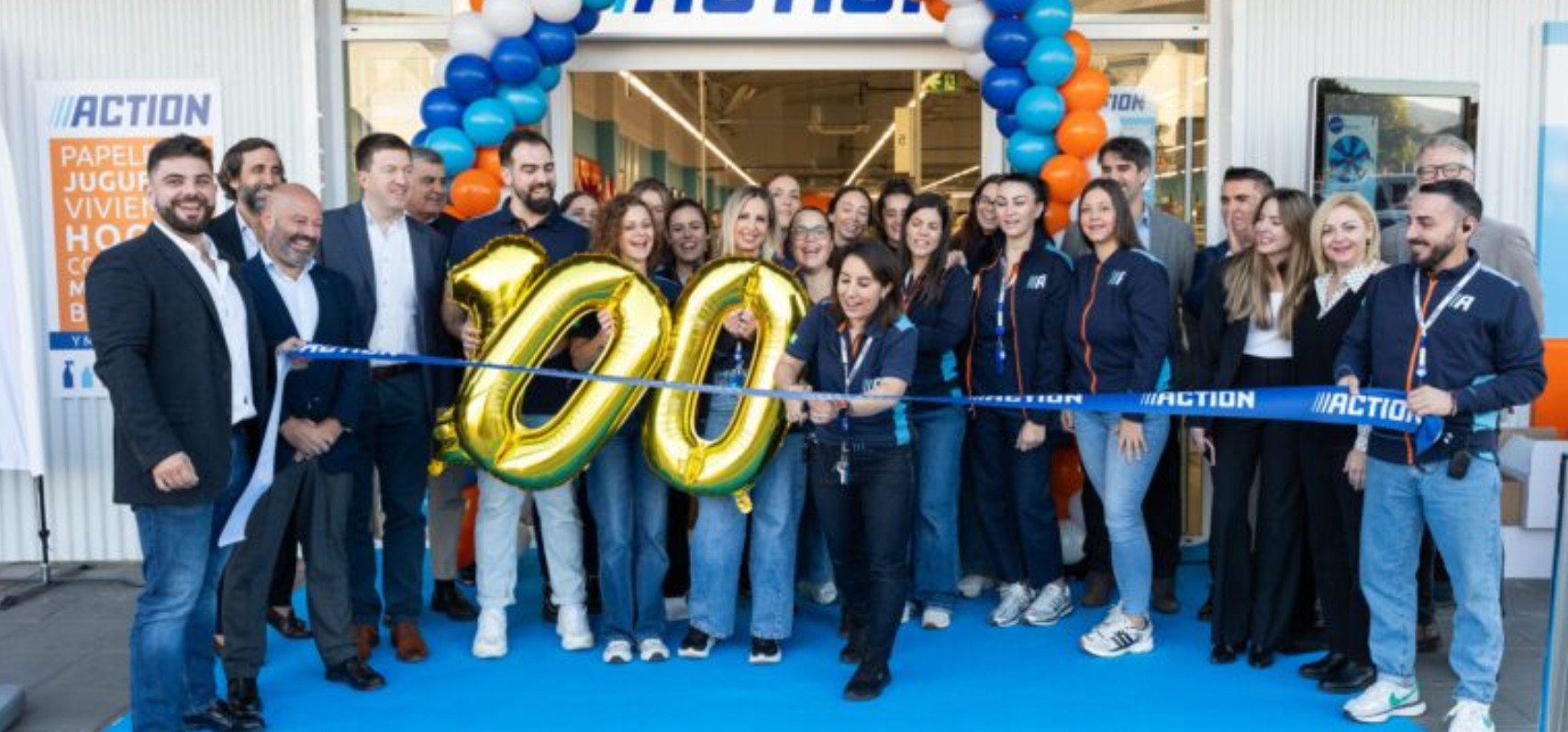 Opening 100e Action-winkel in Málaga Spanje
