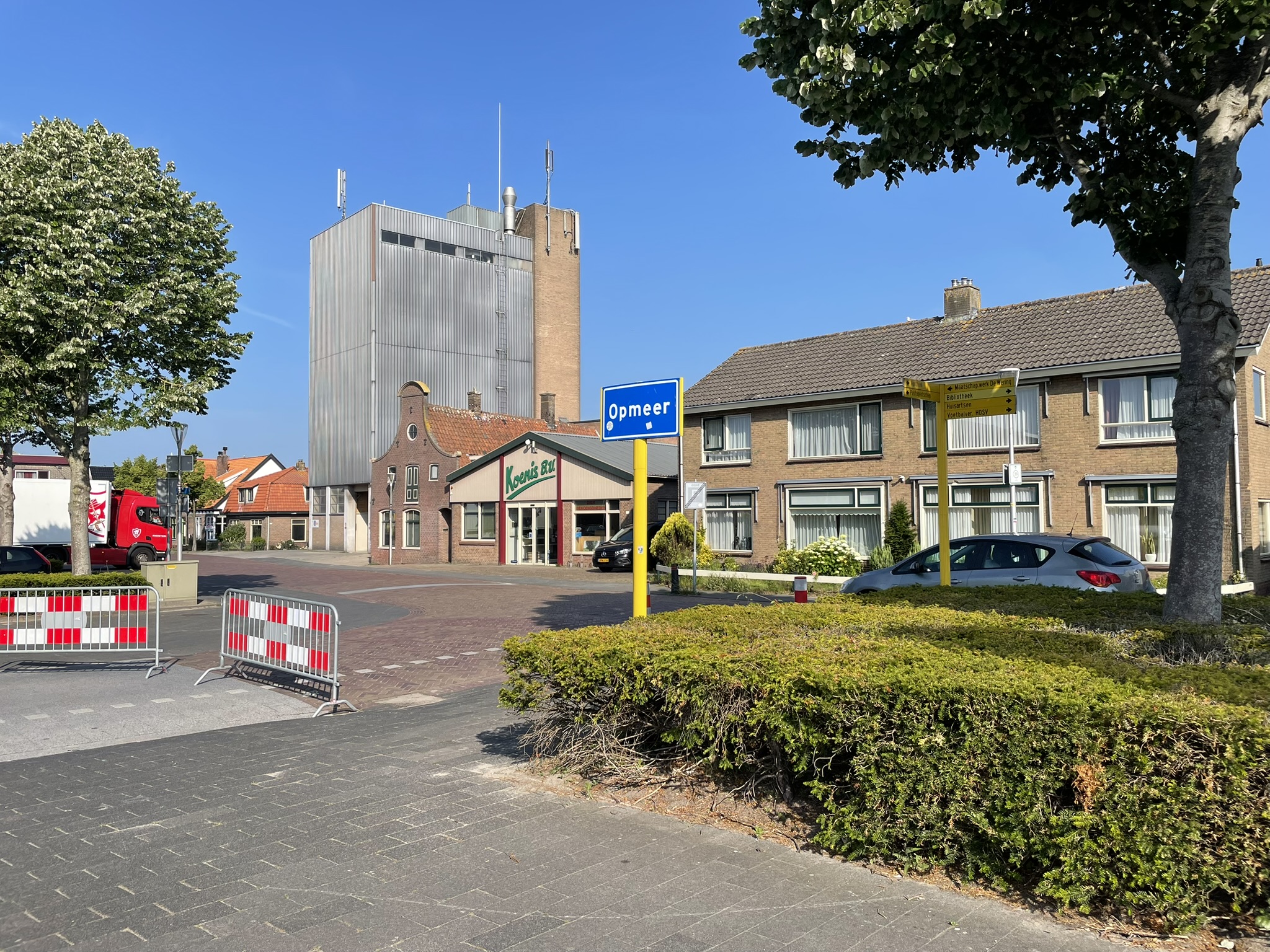 Kaart van het aangepaste bestemmingsplan Centrum Opmeer-Spanbroek