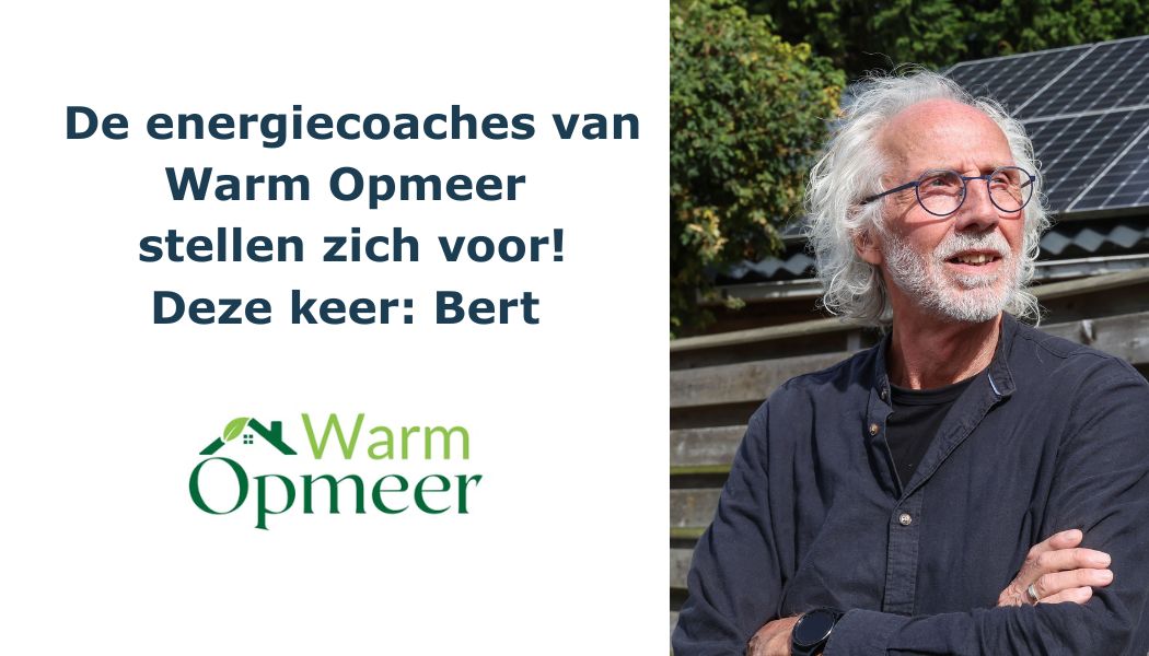 Energiecoach Bert Rijkhoff geeft energieadvies aan bewoners in Opmeer