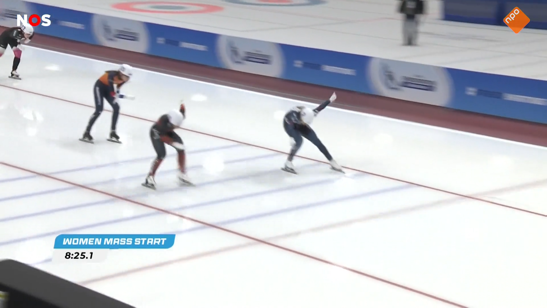 Chaotische massastart in Salt Lake City met Bente Kerkhoff in kopgroep.