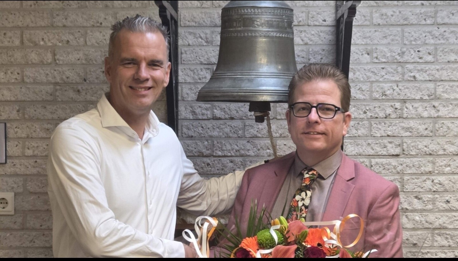 Vincent Buis, wethouder en lijsttrekker van VVD Opmeer, tijdens de ledenvergadering waar hij opnieuw werd benoemd als lijsttrekker