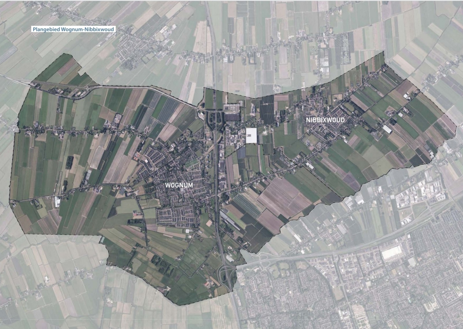 Overzichtskaart Gebieds- en Mobiliteitsvisie Wognum/Nibbixwoud