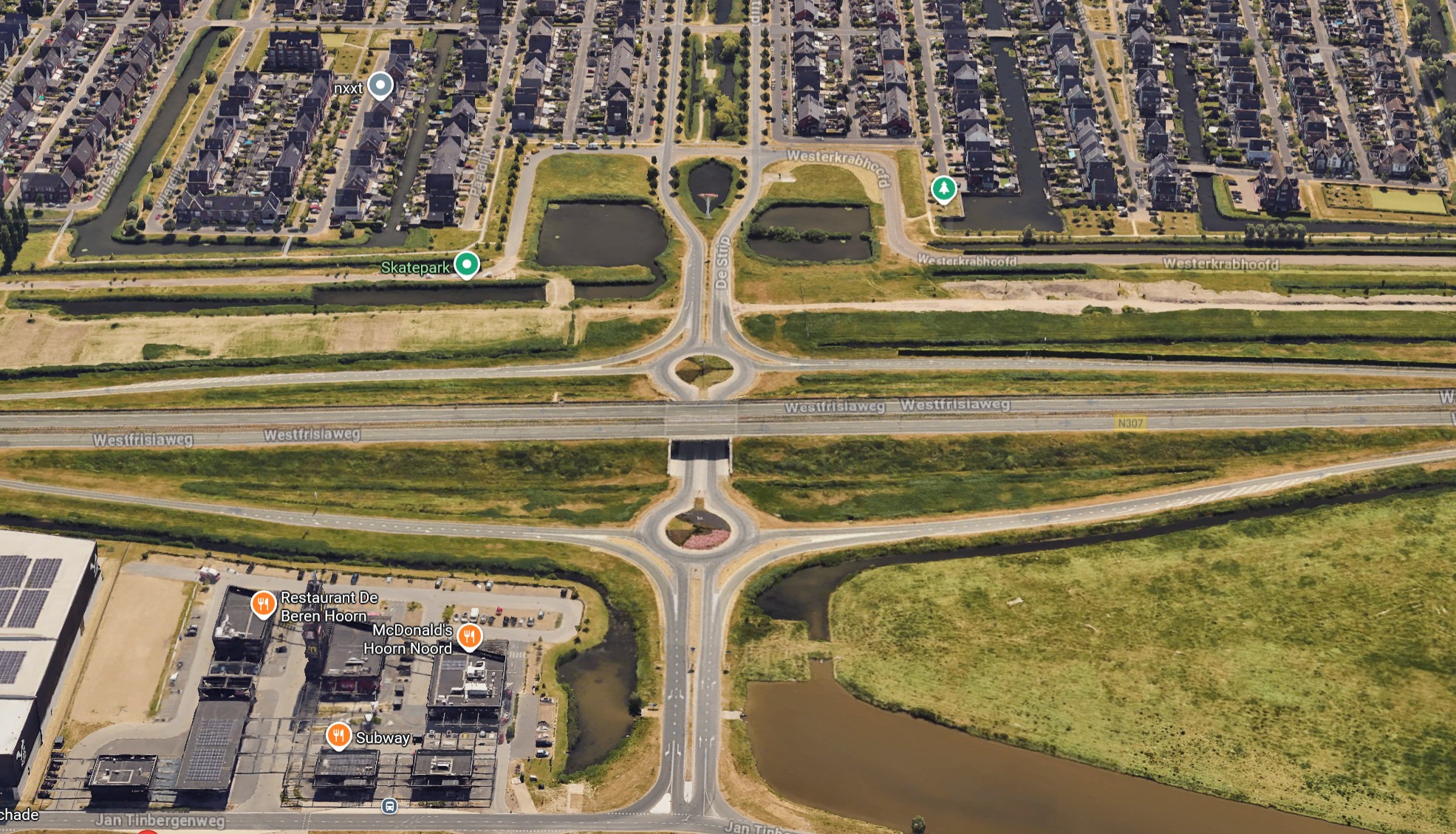 Kaart en impressie van geplande fietsaansluiting Zevenhuis–Vredemaker in Hoorn.