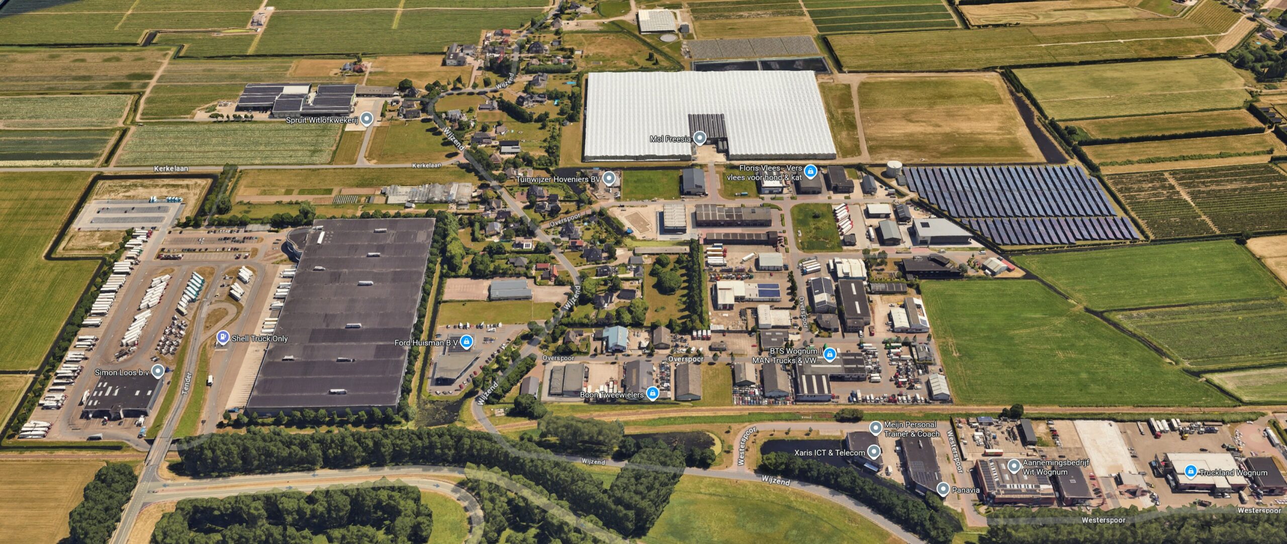 Verkeersdrukte Hoornseweg en aansluiting A7 bij Medemblik