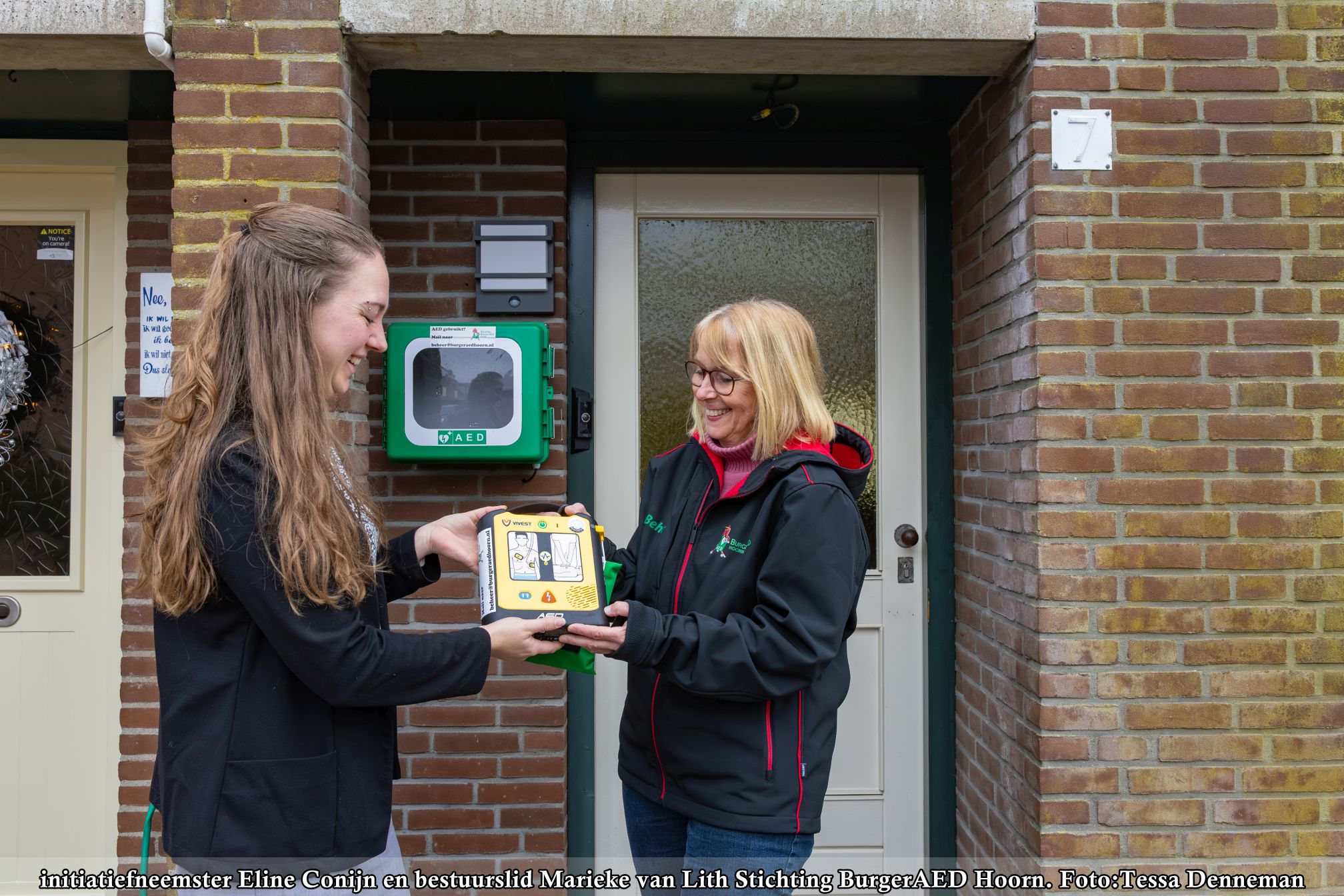 AED in openbare ruimte in Hoorn beheerd door Stichting BurgerAED Hoorn