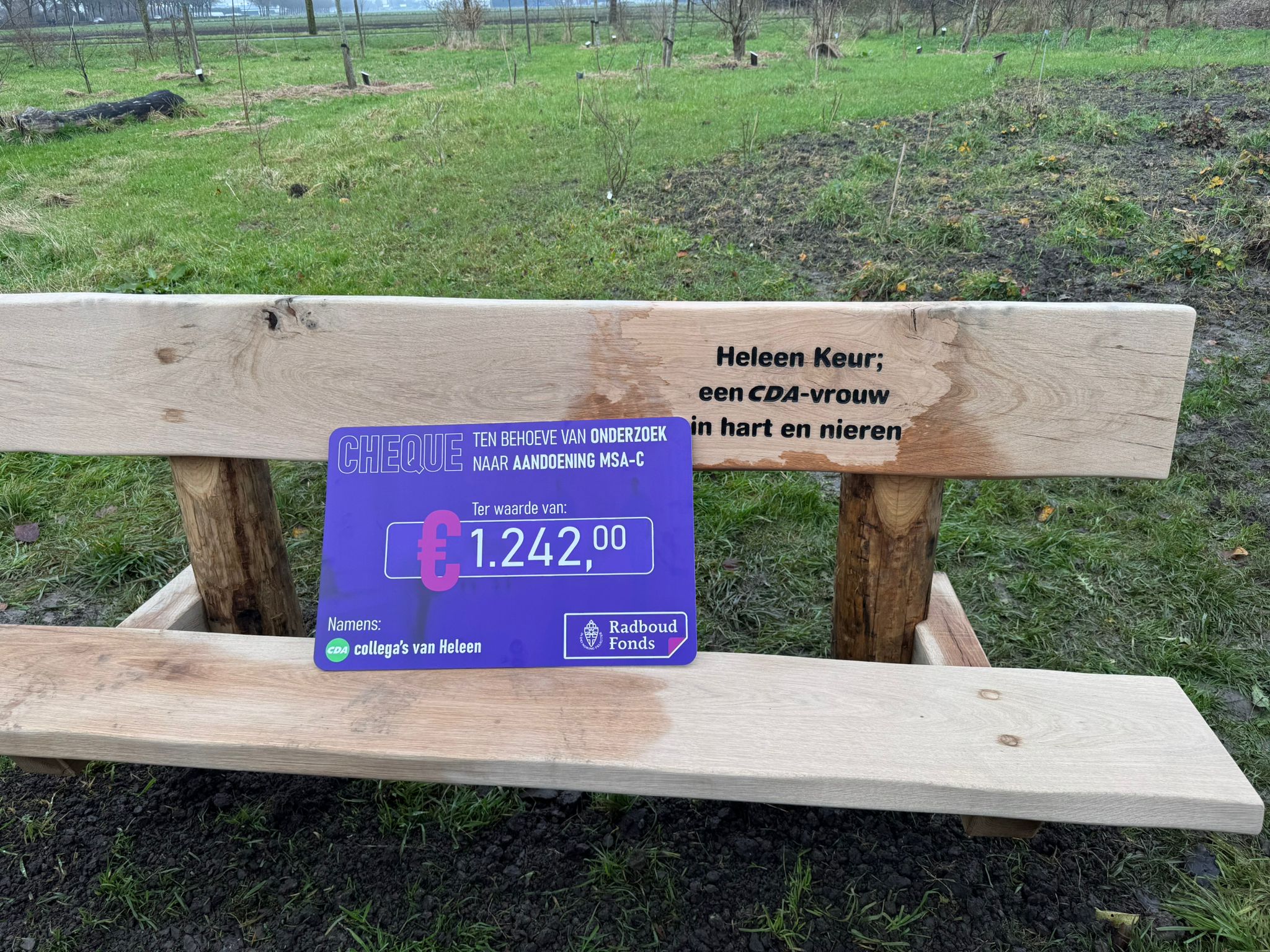 Eerbetoon aan CDA-vrouw Heleen Keur in Andijk