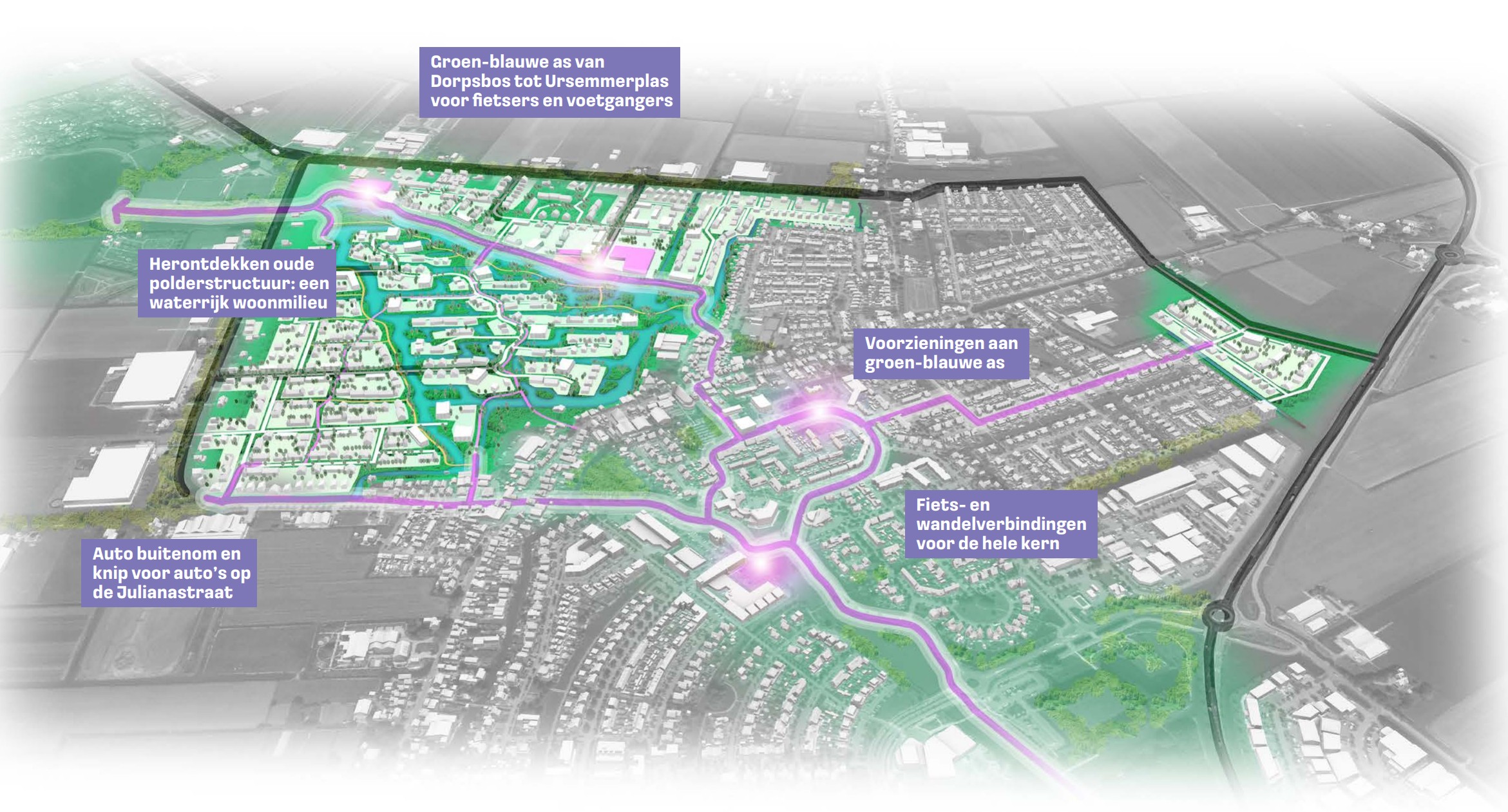 Impressie van woningbouw en gebiedsontwikkeling in Avenhorn en De Goorn-West