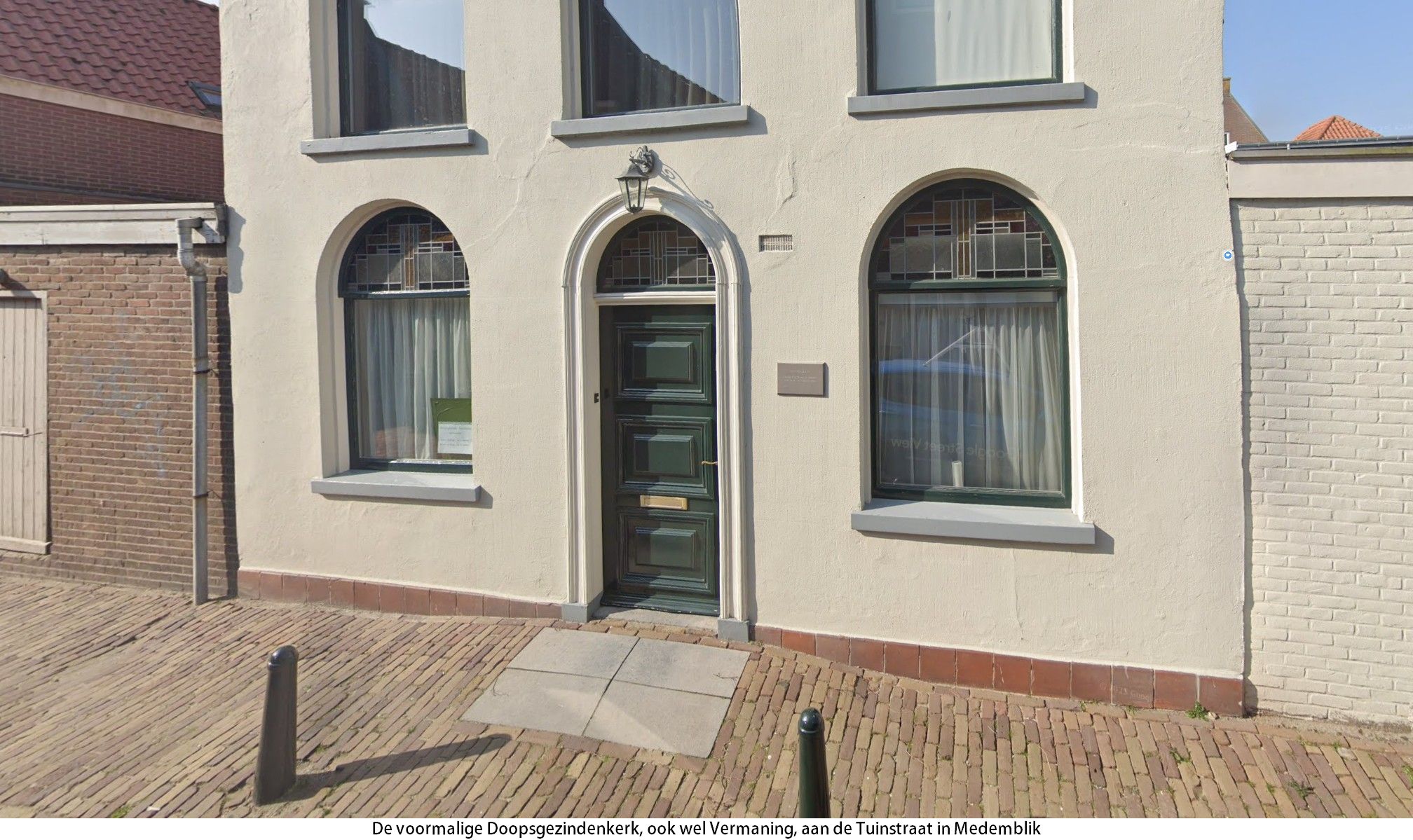 De voormalige Doopsgezindenkerk, ook wel Vermaning, aan de Tuinstraat in Medemblik