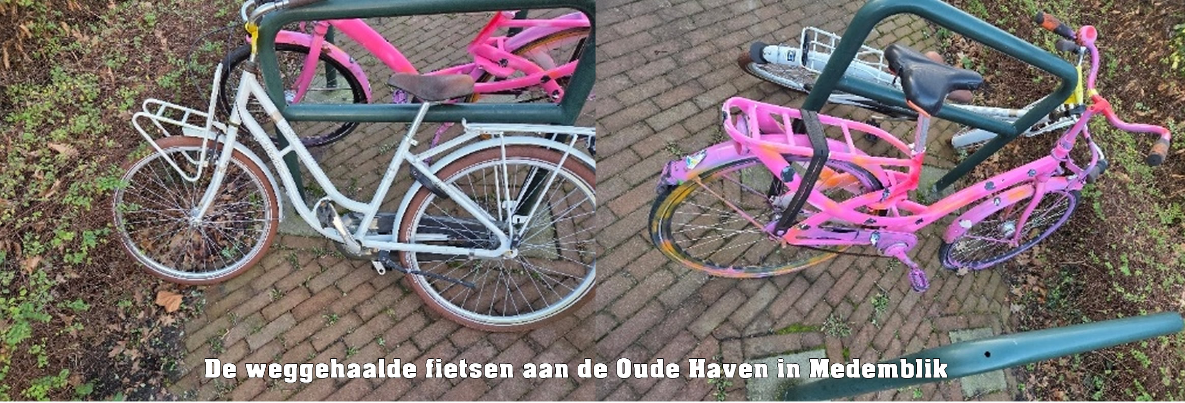 Weggesleepte fietsen in Medemblik na waarschuwing door gemeente