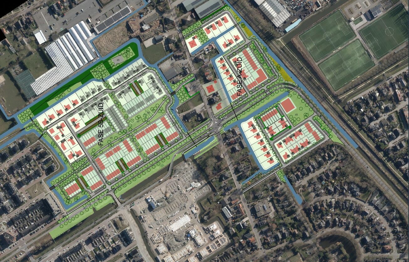 Overzicht van de nieuwbouwlocatie Bangert en Oosterpolder in Hoorn