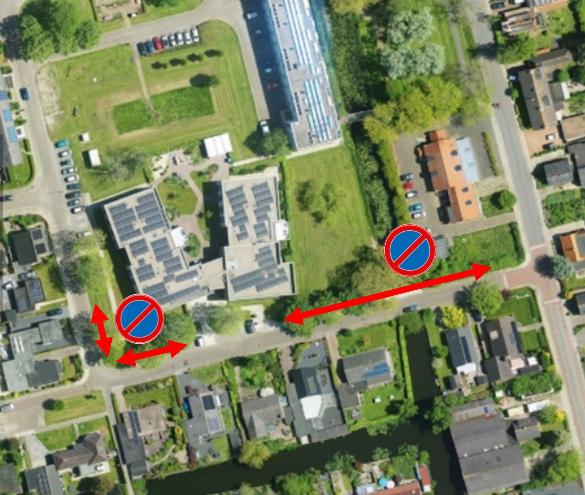 Parkeerverbod Sorghvlietlaan Andijk gemeente Medemblik