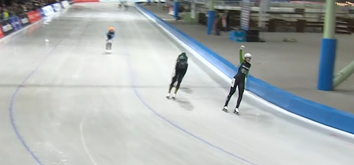 Sofia Schilder en Kim Talsma in de sprint van de achtste ronde van de Daikin Marathon Cup