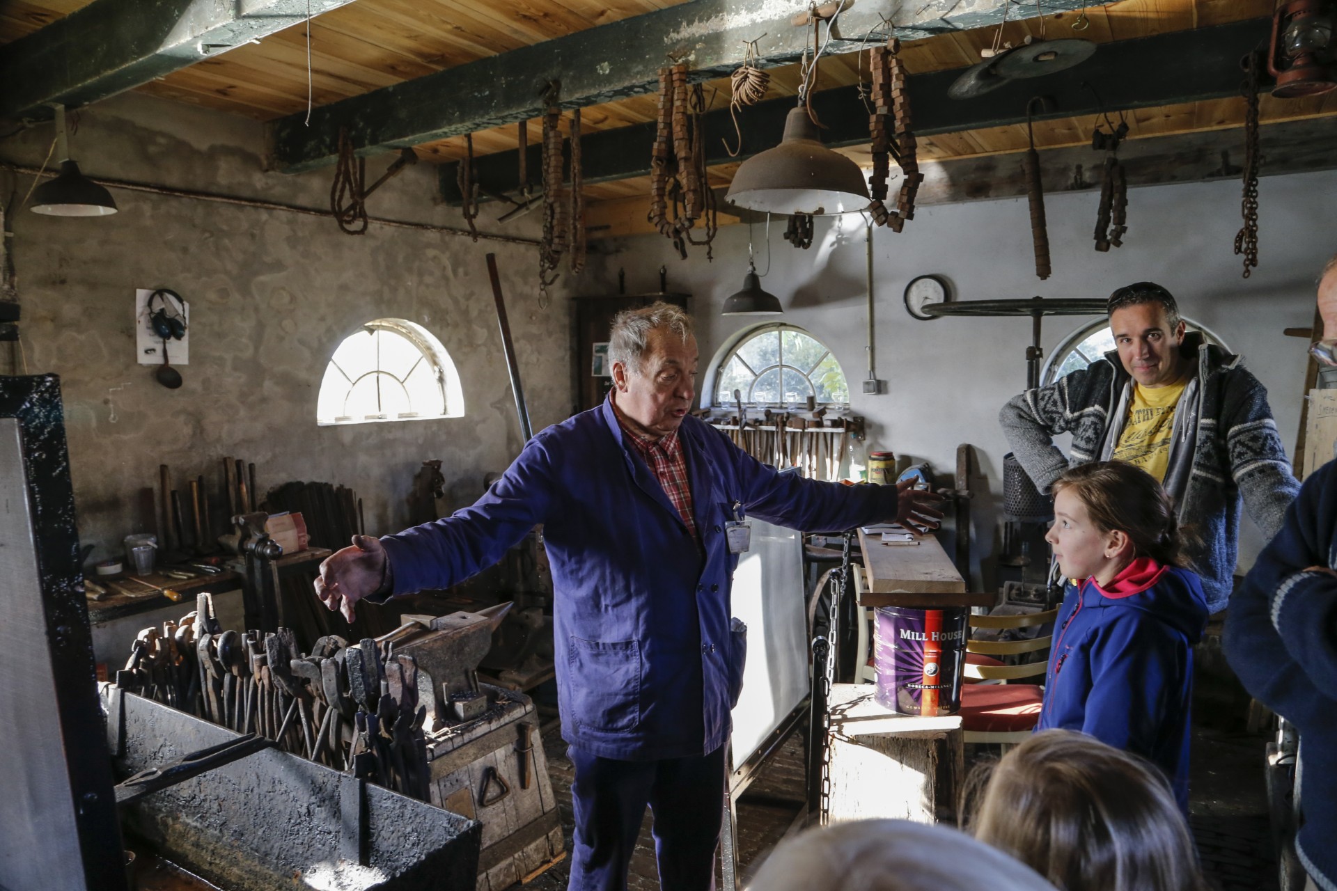 Draaiende stoommachines tijdens Winterstoom in het Nederlands Stoommachinemuseum Medemblik