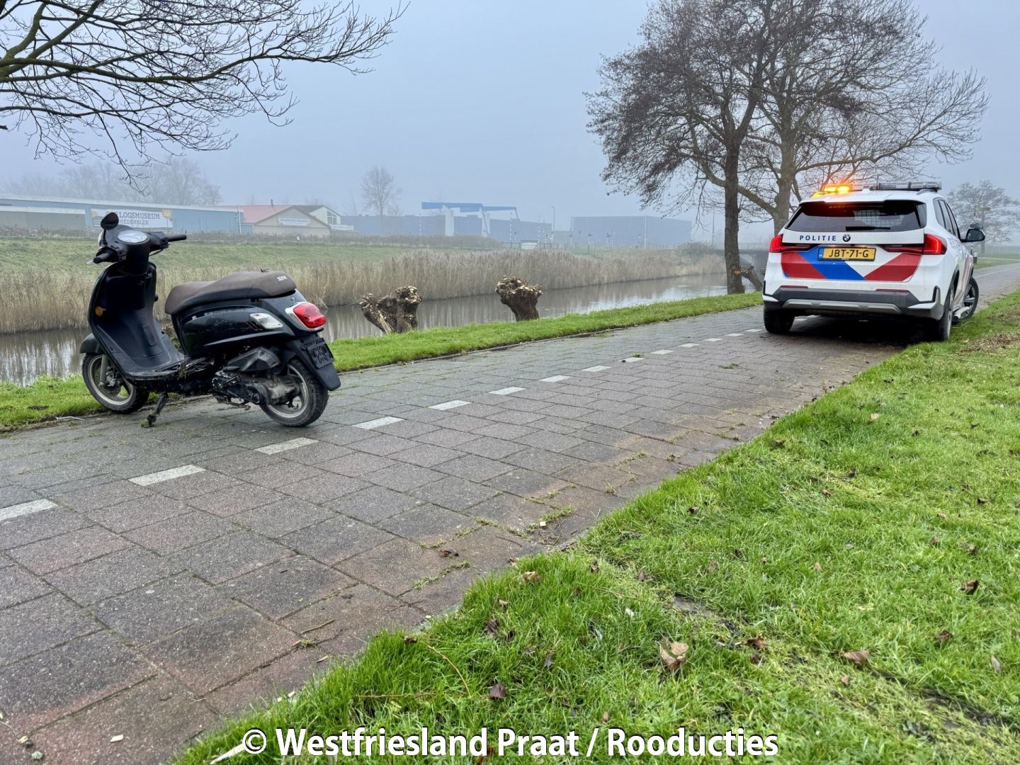 Politie-inzet bij aanhouding persoon met onbegrepen gedrag op Westerdijk Medemblik