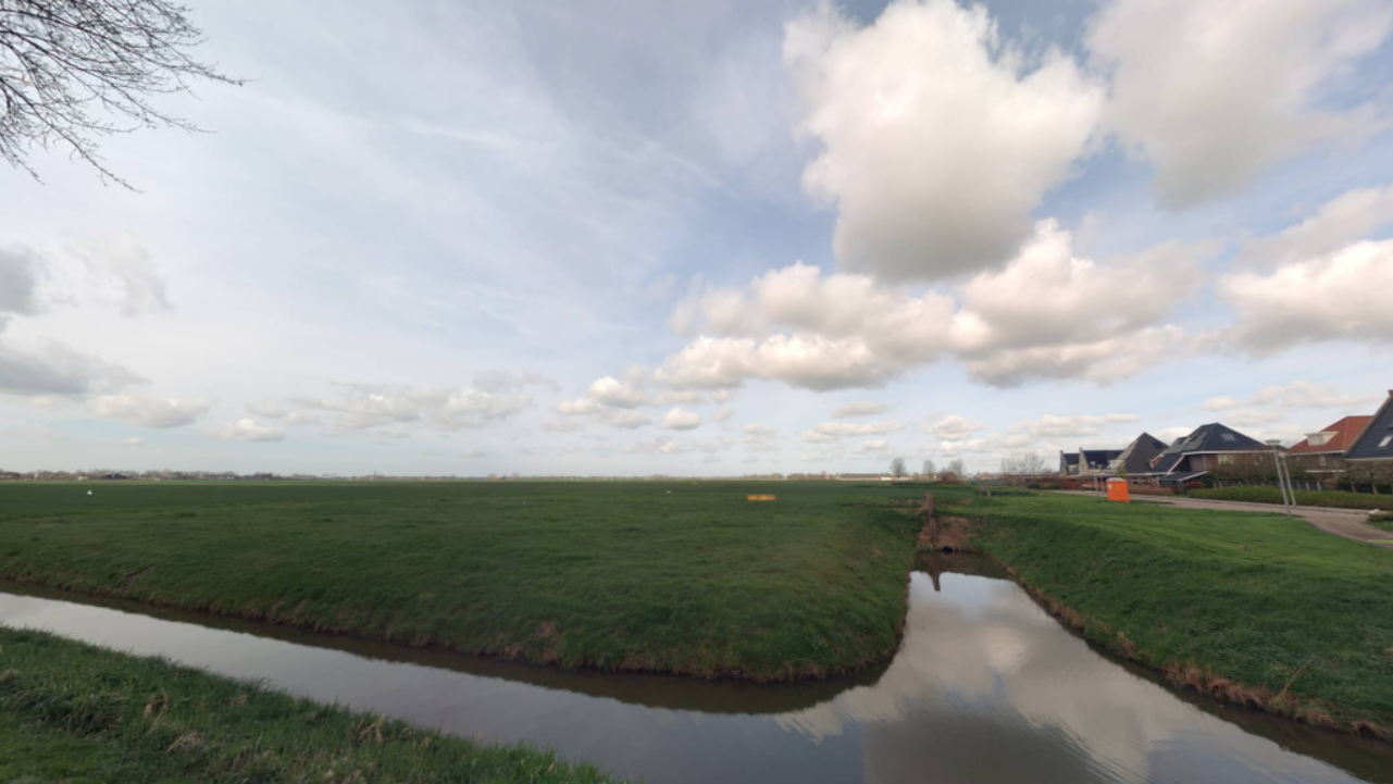 Plangebied Wilgenrak in Sijbekarspel waar 58 nieuwe woningen worden gerealiseerd