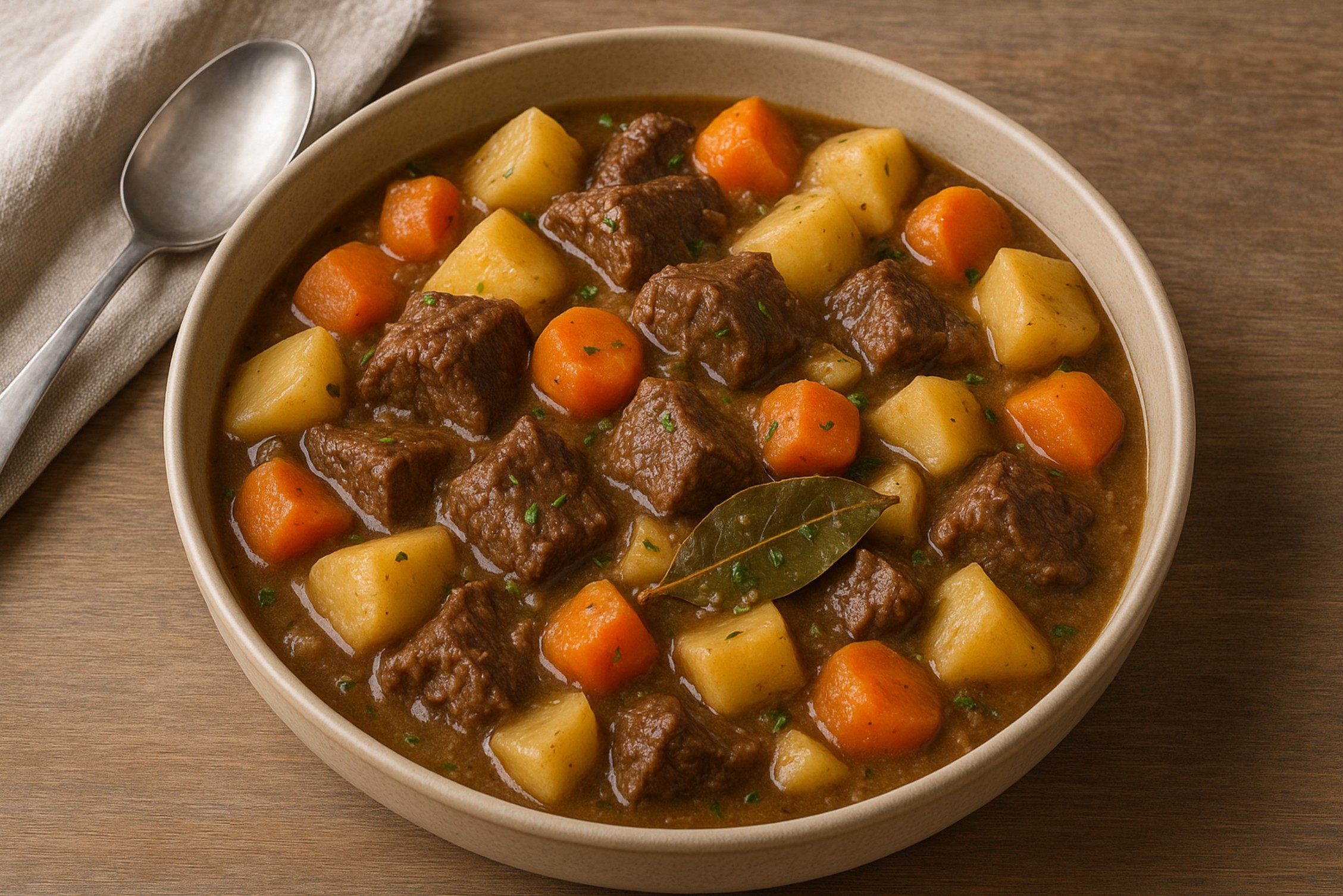 Een heerlijk winters stoofgerecht boordevol mals rundvlees, wortel, pastinaak en aardappel