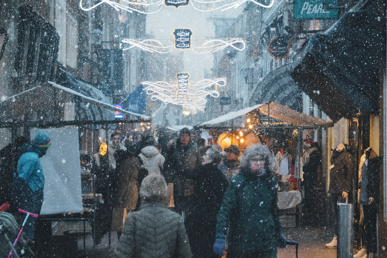 Sfeervolle Winterfair Enkhuizen in de Westerstraat