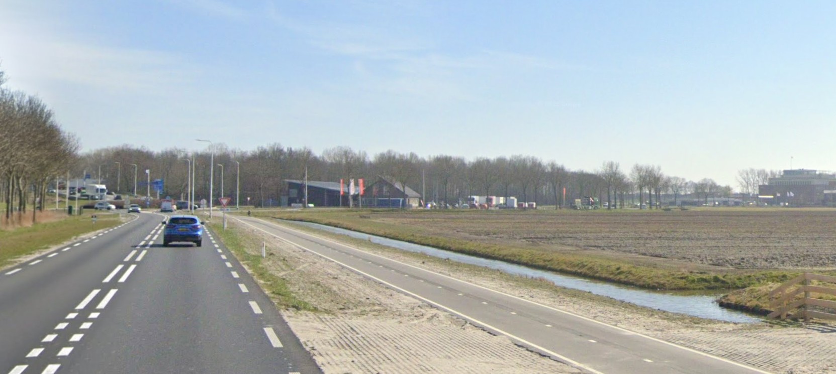 Kaartimpressie voorgestelde ontsluiting Wognum-Noord via AC de Graafweg