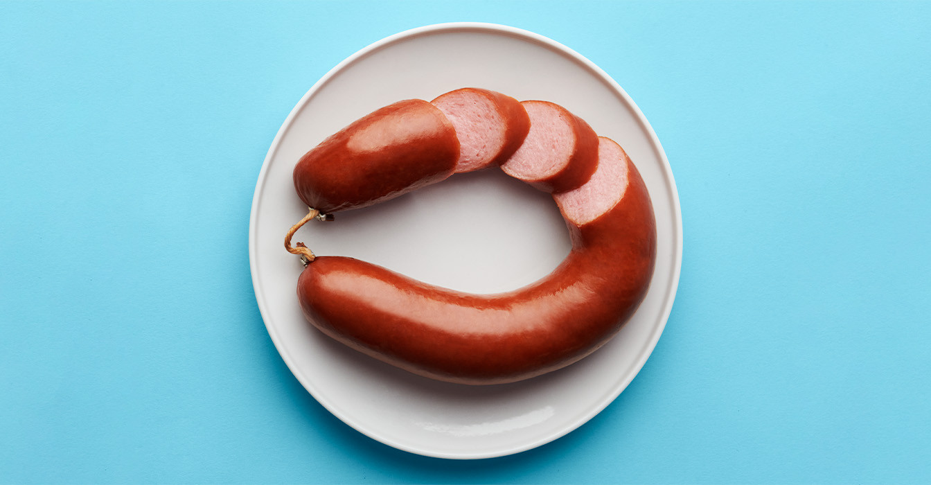 Klassieke HEMA-rookworst in verpakking met Beter Leven Keurmerk