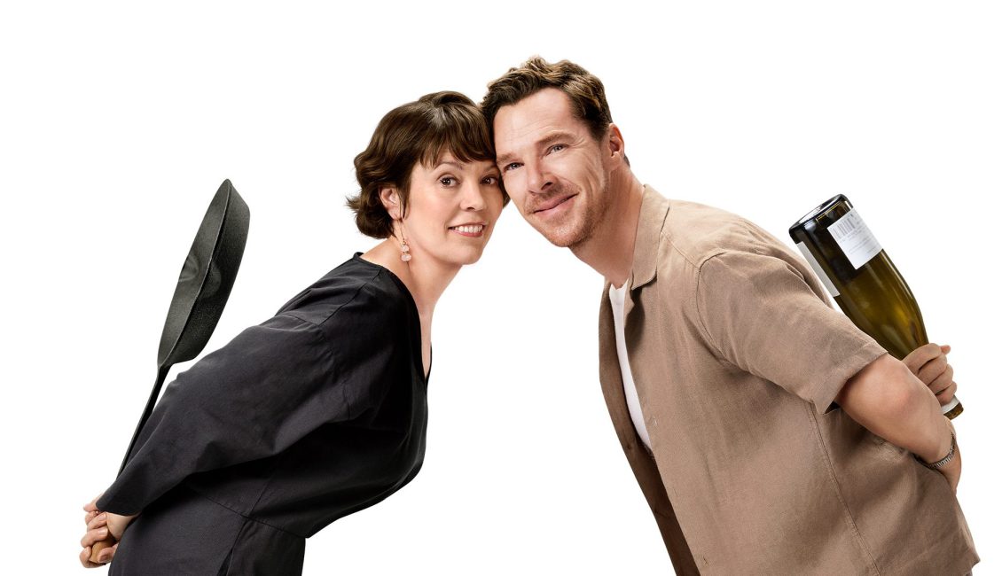 Filmposter van The Roses met Olivia Colman en Benedict Cumberbatch, vertoond in Het Postkantoor Bovenkarspel