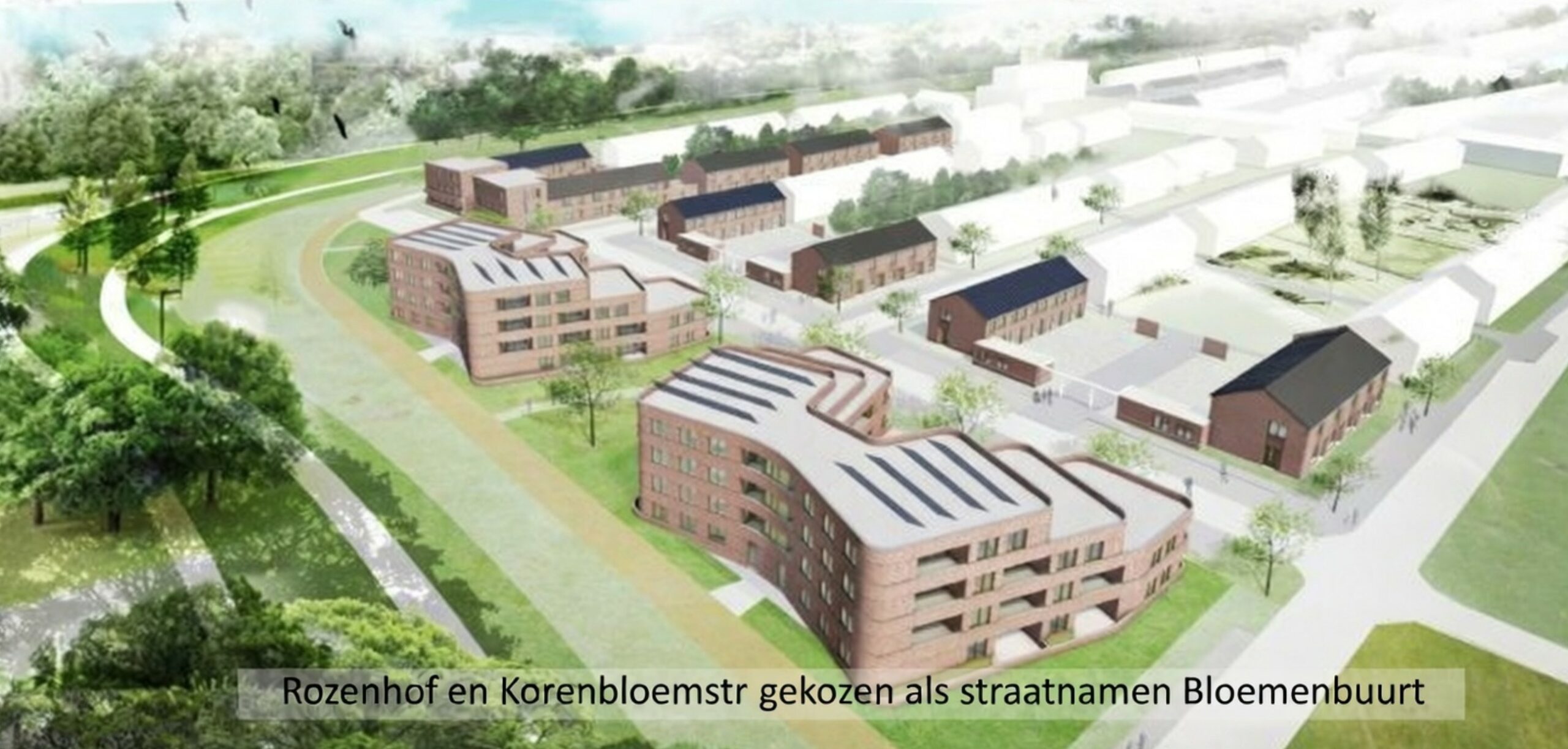 Nieuwe straatnamen Rozenhof en Korenbloemstraat in vernieuwde Bloemenbuurt Enkhuizen