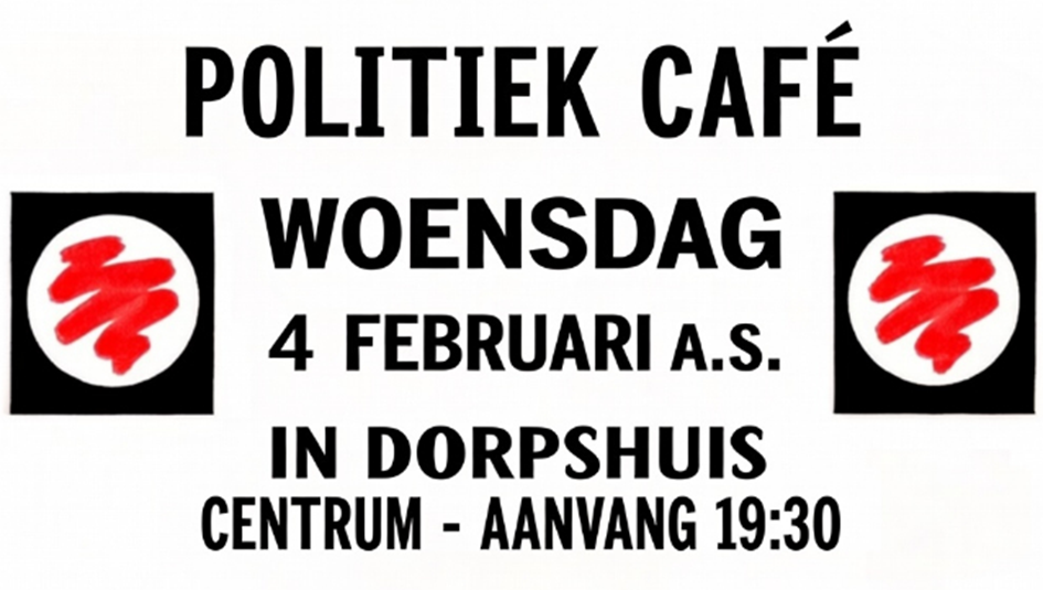 Politiek Café in Dorpshuis Centrum in Andijk met inwoners en lokale politici in gesprek
