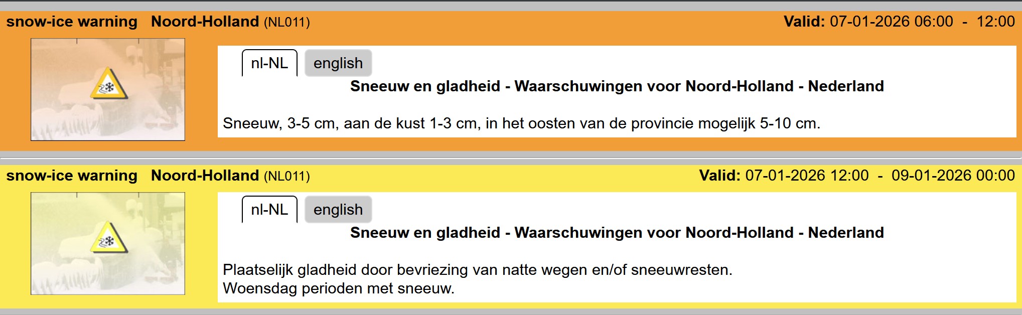 Code oranje: langdurige sneeuwval en kans op sneeuwjacht zorgen voor grote overlast
