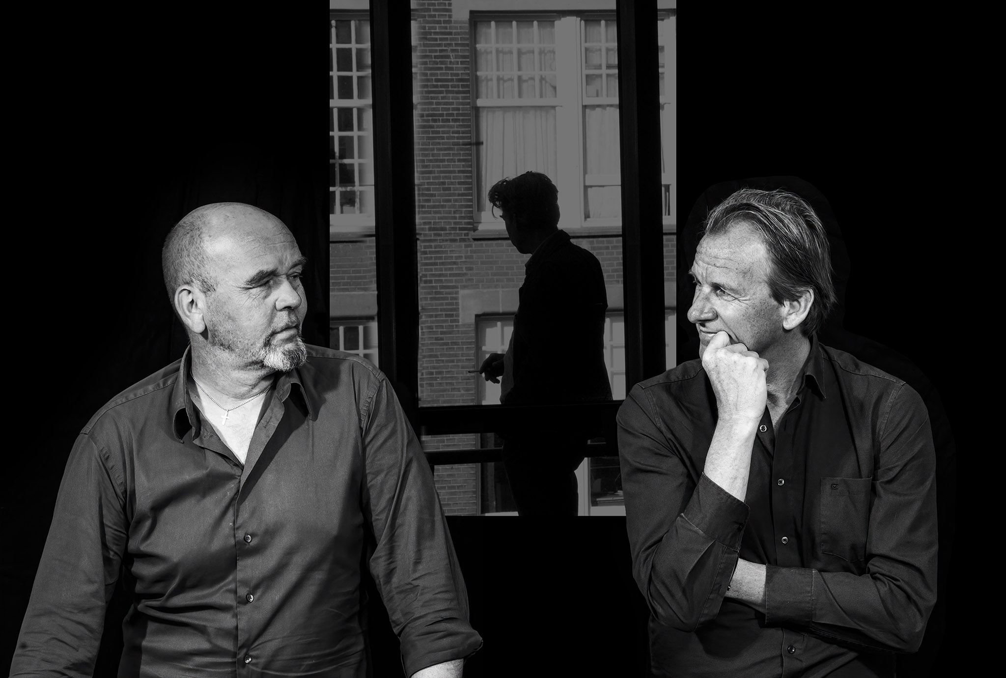 Optreden in het BON-theater Medemblik ter ere van Maarten van Roozendaal met Niels van der Gulik en Richard Heijerman.