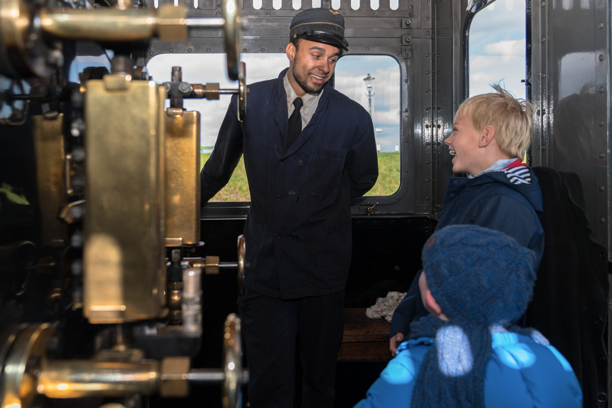Stoomlocomotief Museumstoomtram Hoorn-Medemblik op het museumterrein