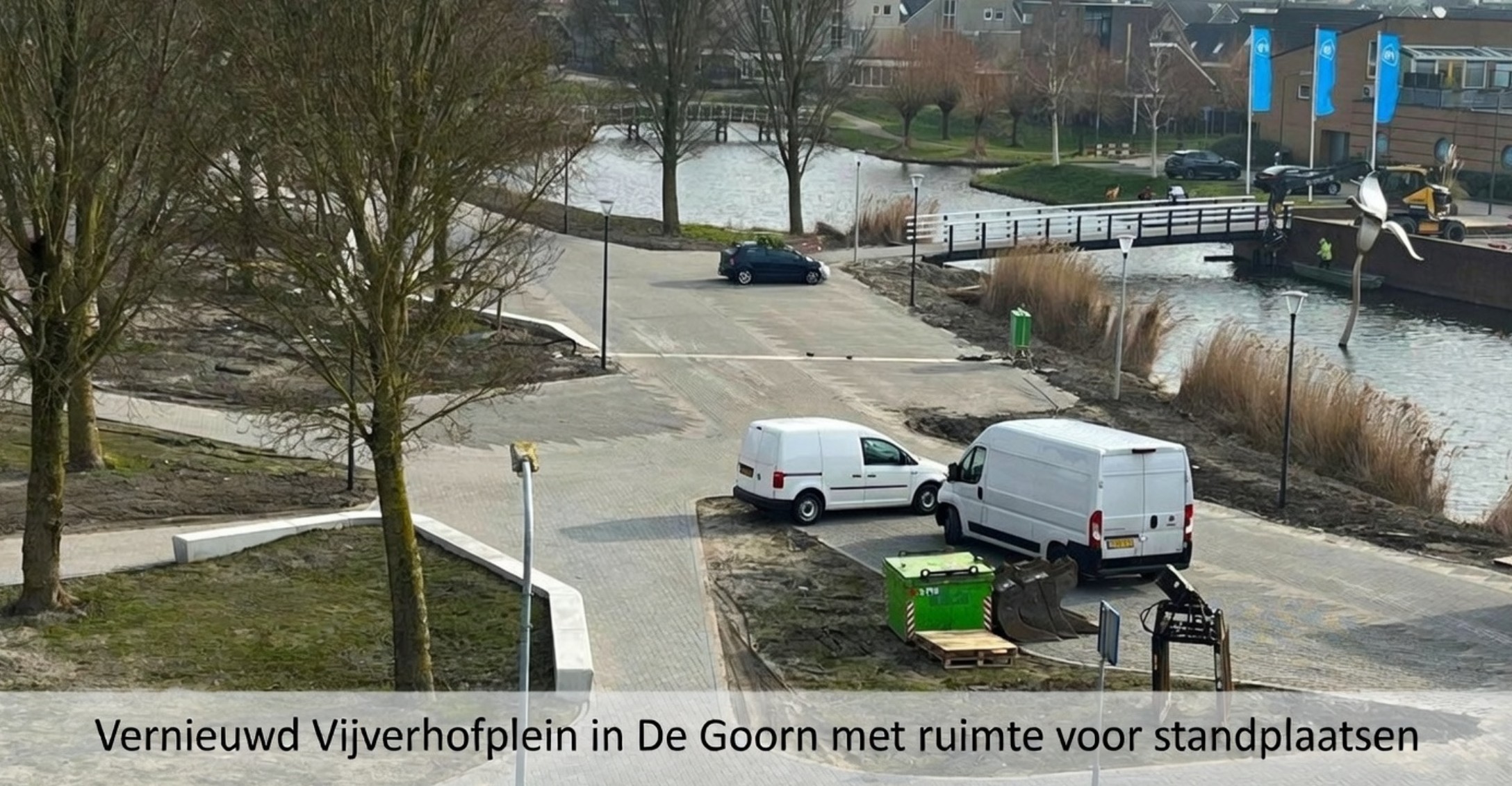Pilot voor extra standplaatsen op Vijverhofplein De Goorn