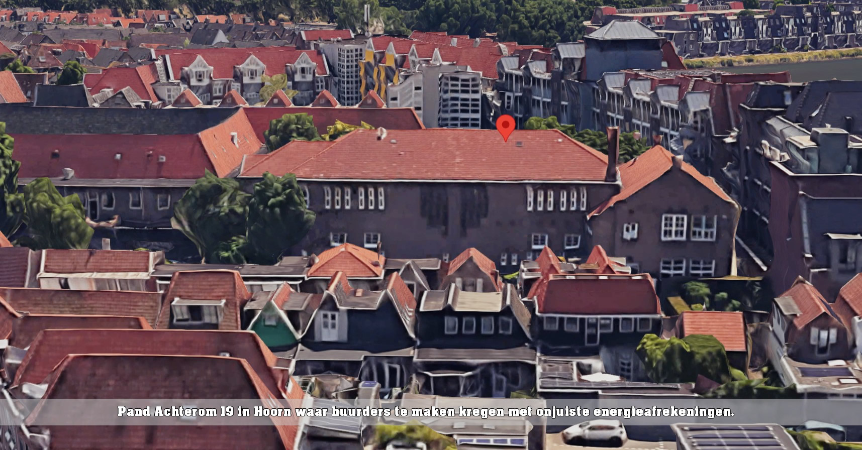 Pand Achterom 19 in Hoorn waar huurders te maken kregen met onjuiste energieafrekeningen.