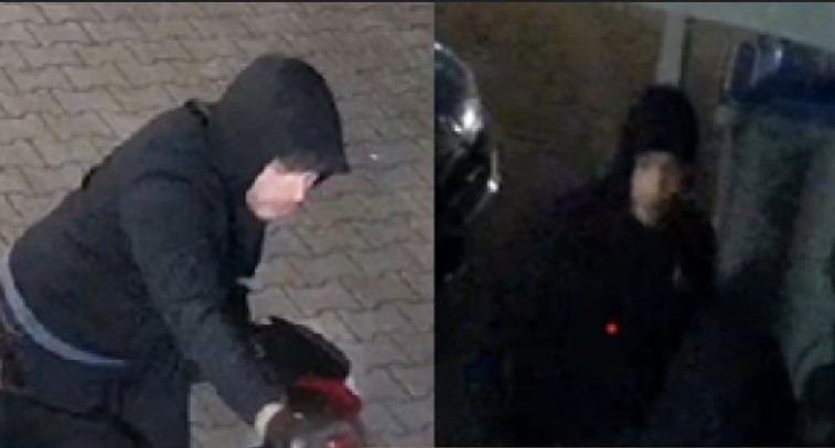 Bedrijventerrein aan de Driebanweg in Hem waar vier mannen een loods openbraken en een rode Piaggio Skipper en motorblokken stalen.