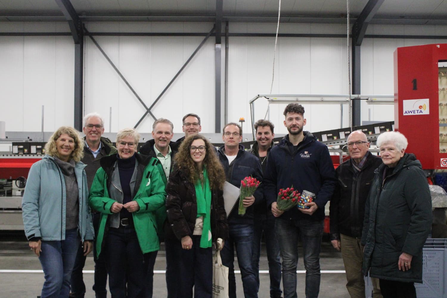 Kas met chrysanten bij Van Paassen Chrysanten in Wervershoof