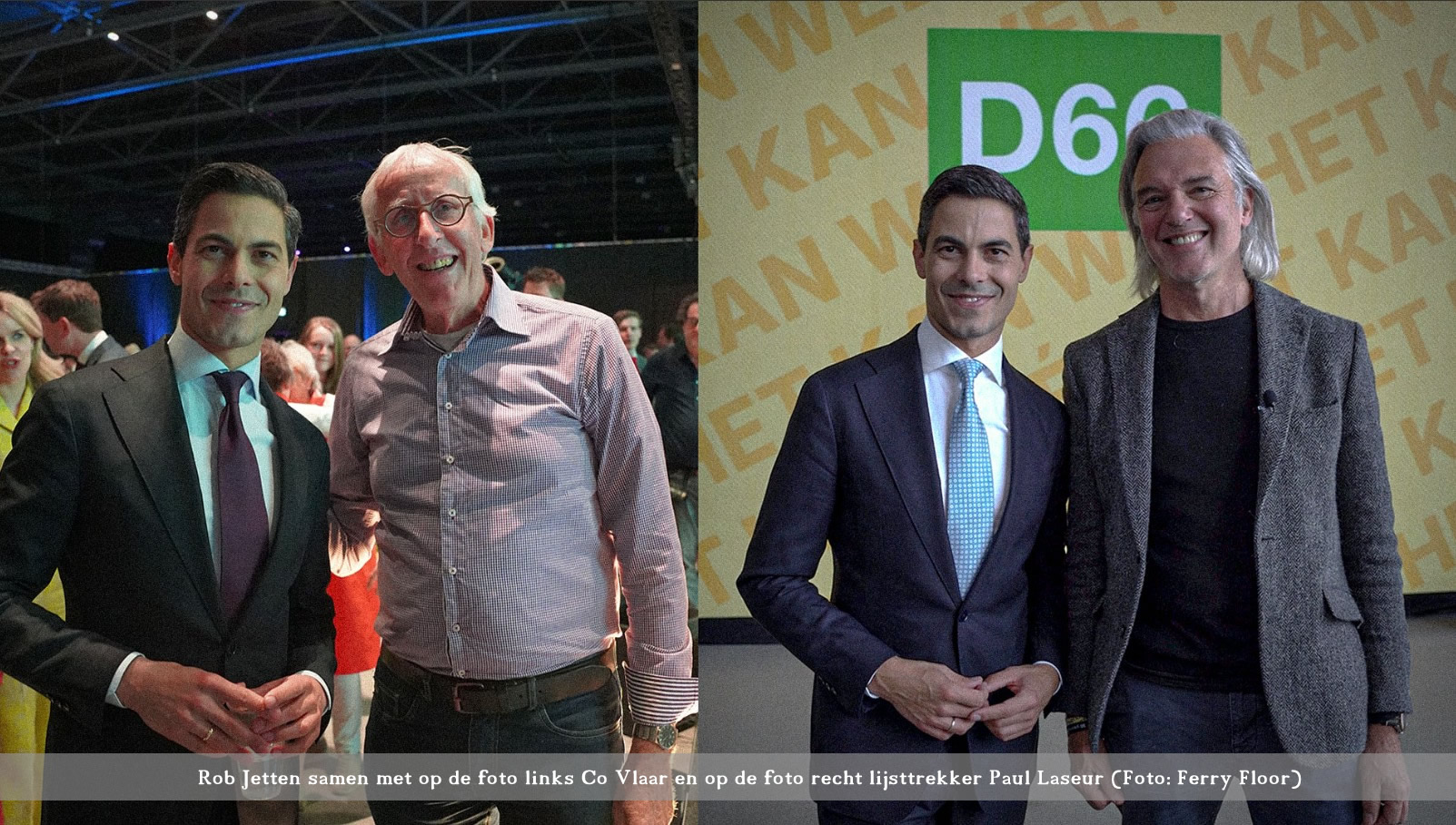 Rob Jetten tijdens een partijbijeenkomst van D66, met lokale afdelingen aanwezig