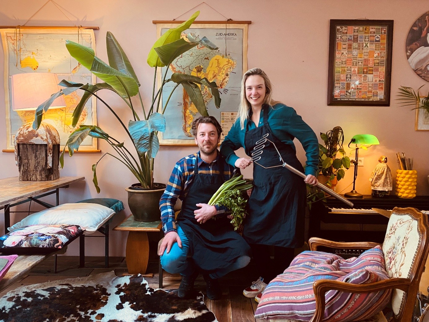 Interieur van Havenwinkel Hoorn tijdens een glutenvrije dineravond op het Visserseiland