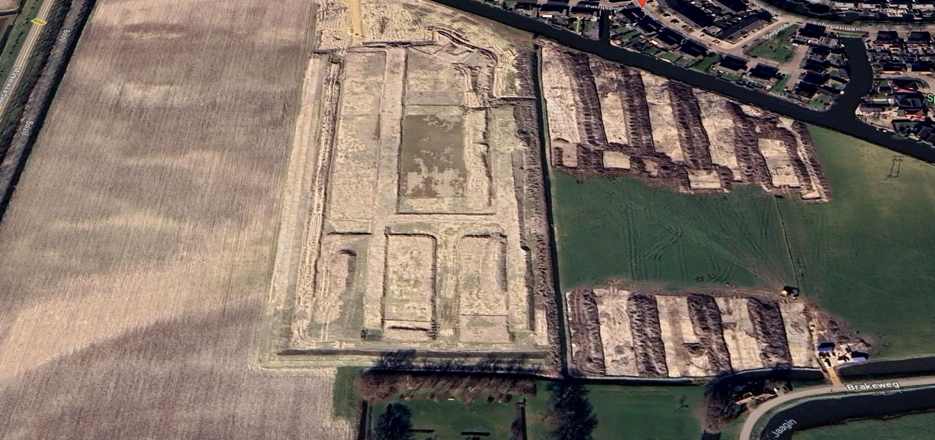 Plangebied Molenblik fase 1 tussen Brakeweg en Boegbeeld in Medemblik