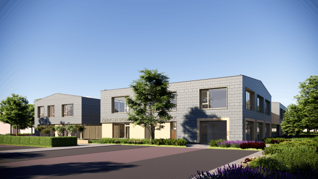 Bouwlocatie van de nieuwbouw van Kindcentrum Opmeer-Spanbroek tijdens voorbereidingsfase.