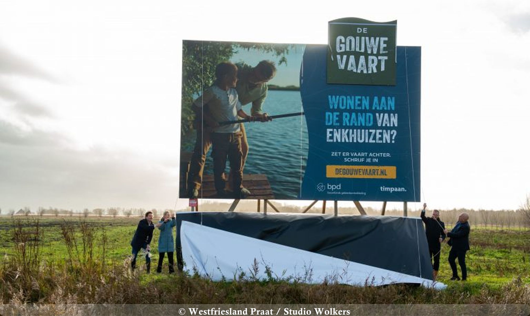 Nieuwe woonwijk De Gouwe Vaart in Enkhuizen