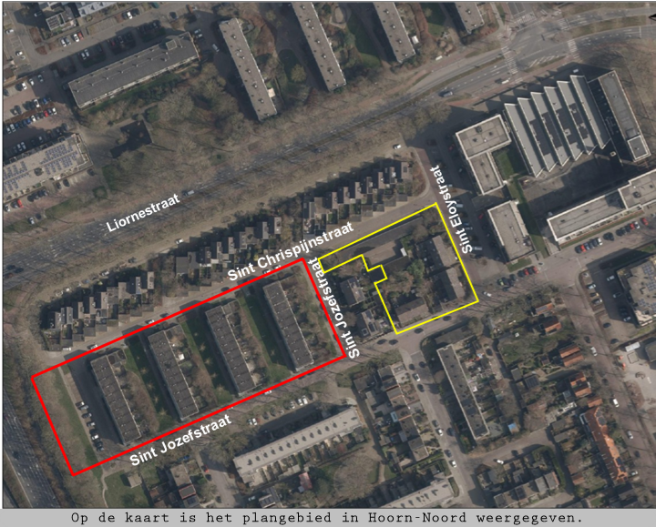 Impressie van het plan voor nieuwe appartementen aan de Sint Josefstraat in Hoorn-Noord