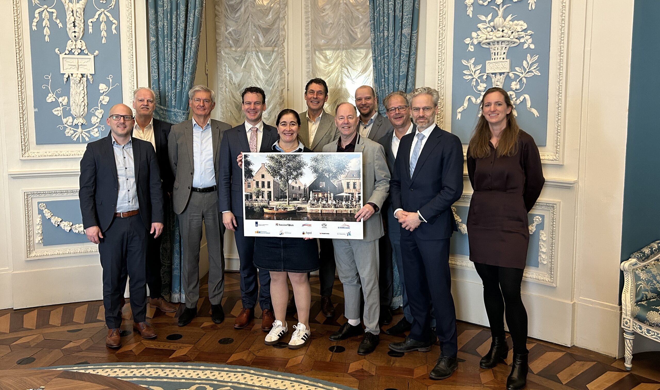 Plangebied van nieuwbouwwijk De Hooge Hout in Hoogkarspel waar circa 2.880 woningen moeten verrijzen.
