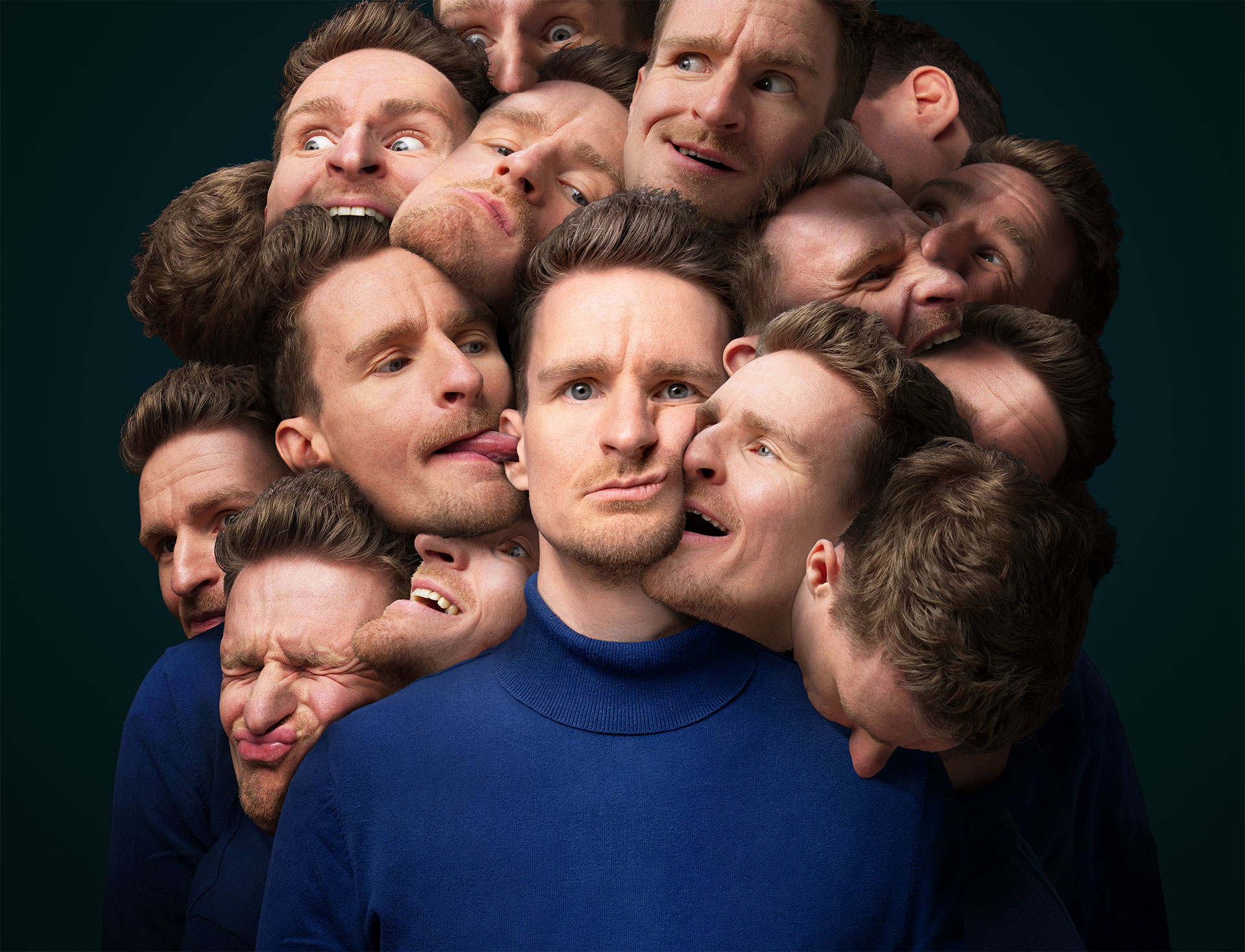 Cabaretier Stefan Hendrikx tijdens zijn voorstelling ‘In perspectief’