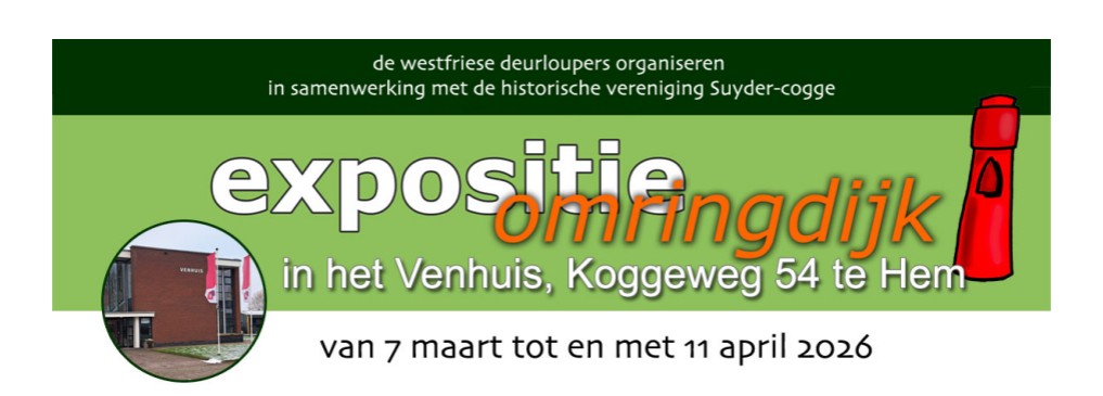 Westfriese Omringdijk slingert door het landschap van West-Friesland