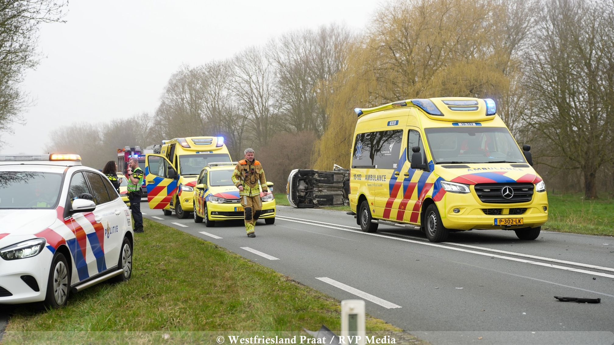 Politieonderzoek na dodelijk verkeersongeval op de Westfrisiaweg N307 bij Venhuizen