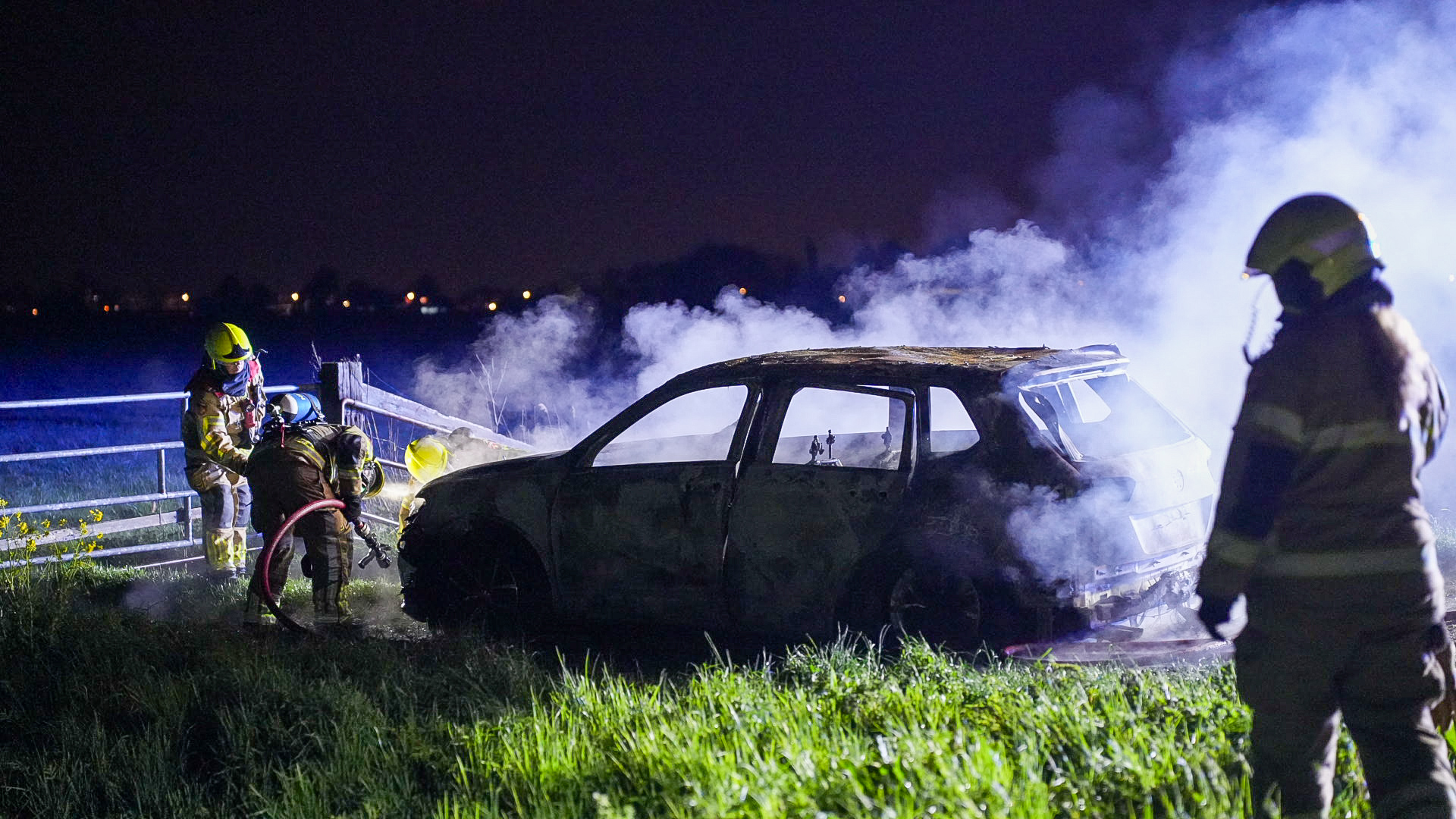 Auto uitgebrand aan Sevendeelweg in Berkhout