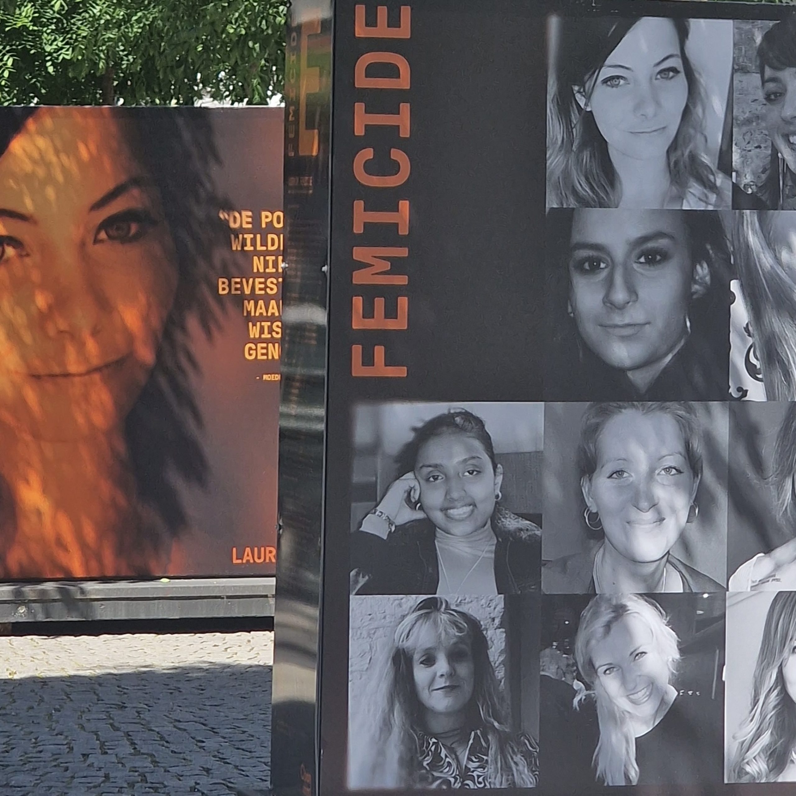 Buitenexpositie Femicide te zien op Raadhuisplein in Wervershoof