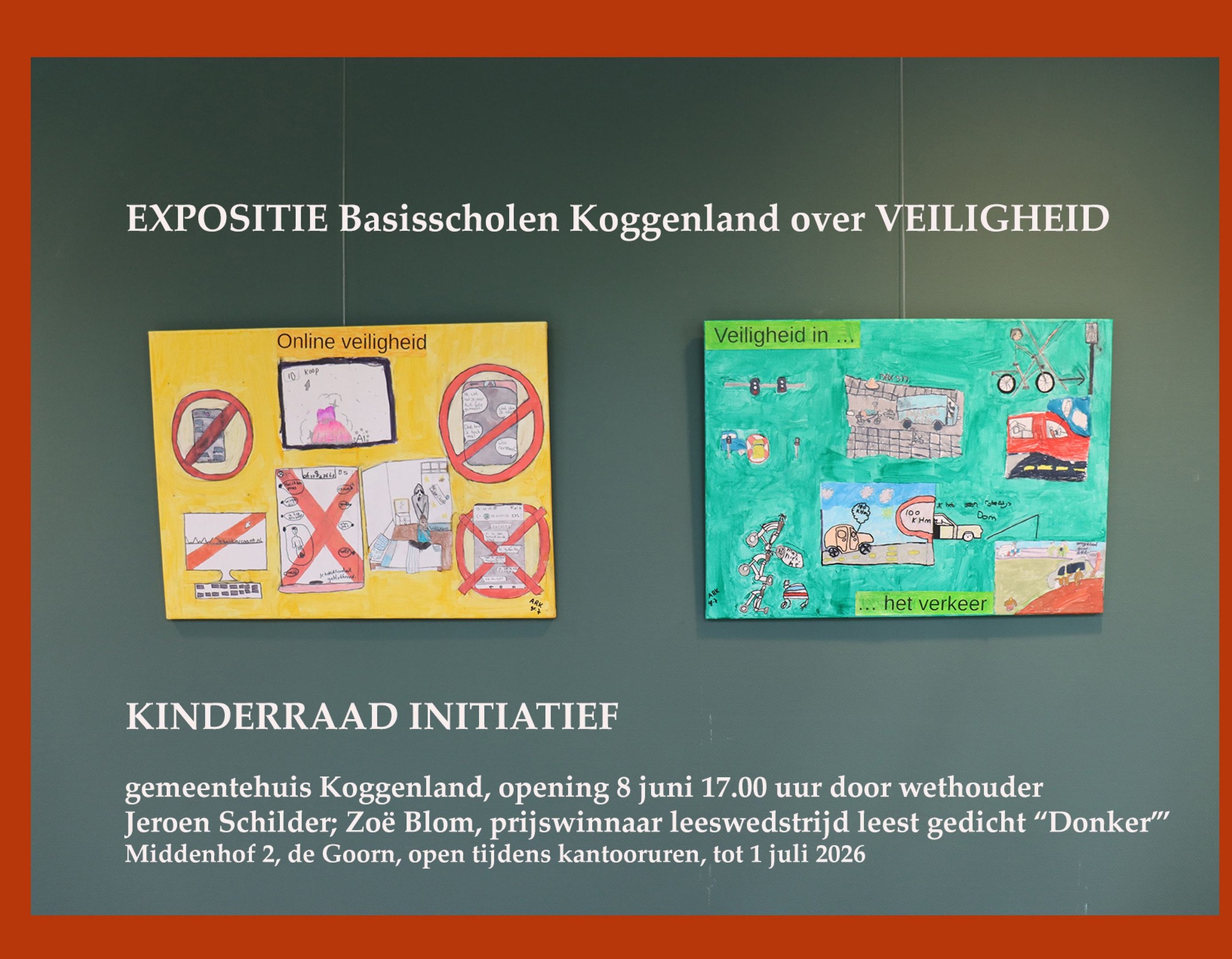 Feestelijke opening van de kinderkunstexpositie Koggenland